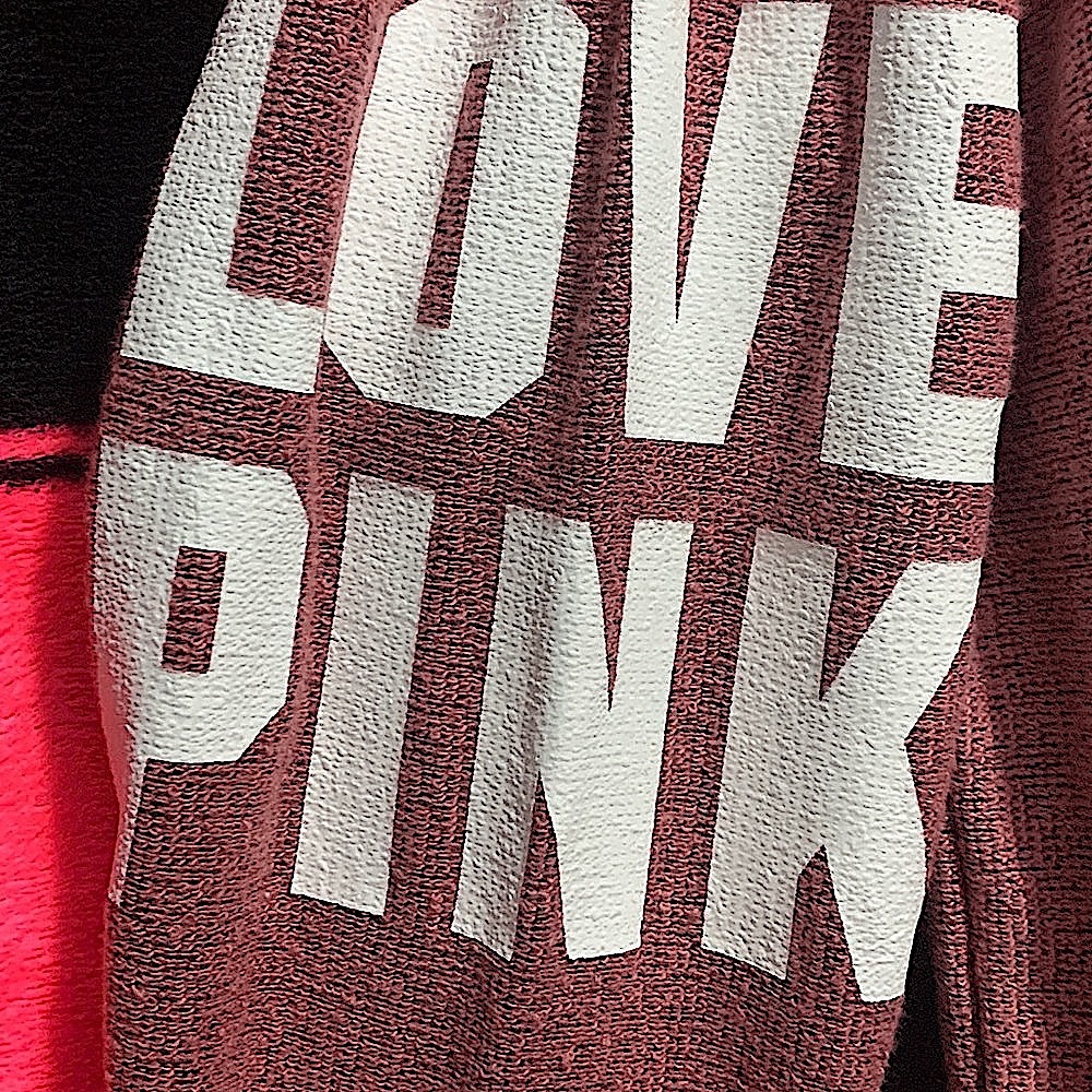 NWT vs pink oversized champagne sweater